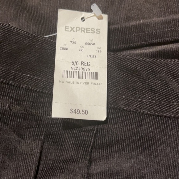 Express Stretch Corduroy Pants-NWT🩳🏷 - Picture 3 of 5